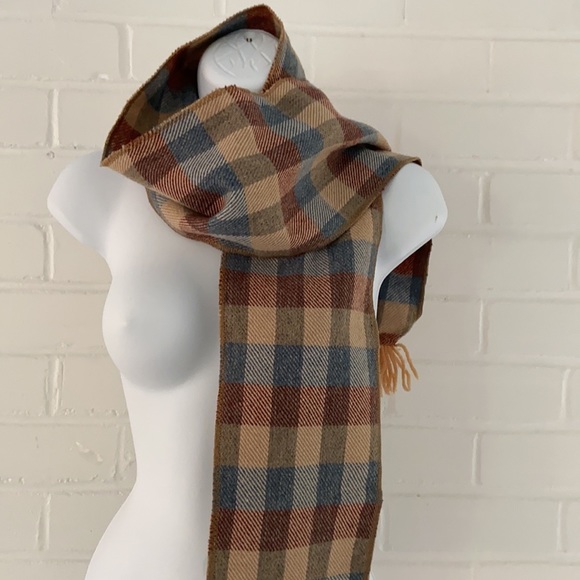Vintage Plaid Scarf, Womens Warm Scarf, Winter Scarf - Picture 2 of 7